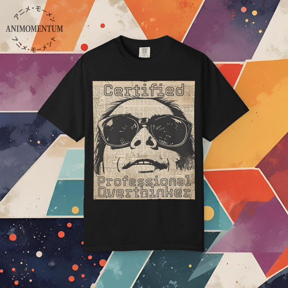 Funny Overthinker T-Shirt: Retro 70s Sarcastic Graphic Tee