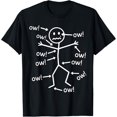 thumbnail image 1 of Funny Ow Ow Ow Ow Saying Body Pain Character Humor Sarcastic T-Shirt, 1 of 3