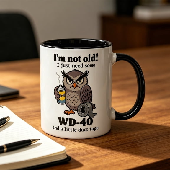 Funny Owl Coffee Mug Sarcastic Quote Ceramic Cup 11oz Humor Gift Mug for Coffee Tea Office Home Use Adults Gift Idea, Funny Coffee Mug for Daily Use Home Kitchen Sarcastic Gift Cup Humor Drinkware