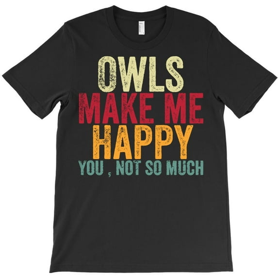 Funny Owl Graphic Tee with a Unique Number, Bird Themed - Thoughtful Gift Idea - Stocking Stuffer, H9547 T-Shirt, for Men and Women, Up to Size 5XL