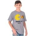 thumbnail image 1 of Funny PACMAN Perfect Fit Pizza Crewneck T Shirts Boy Girl Teen Brisco Brands X, 1 of 6