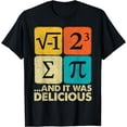 thumbnail image 1 of Funny PI Day Math Pun T-Shirt I Ate Some Pie and It Was Delicious, 1 of 4
