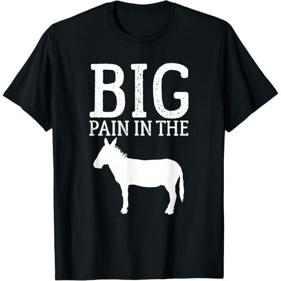 Funny Pain In The Ass Donkey - Matching Big and Little T-Shirt