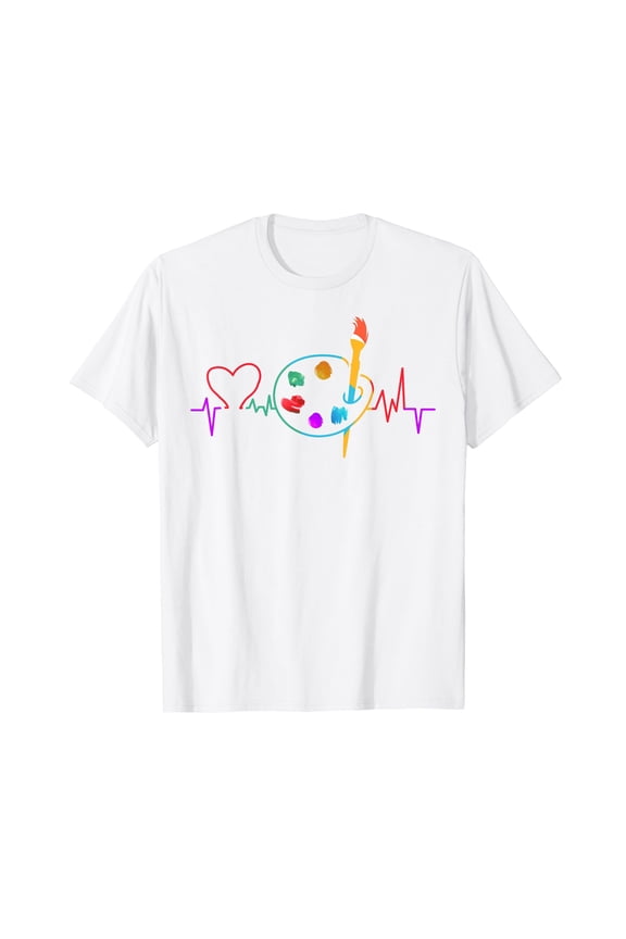 Funny Paint Palette Brush Artist Painter Gift Men Women T-Shirt