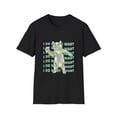 thumbnail image 1 of Funny Paint Splatter Dancing Cat Graphic Novelty Tee, 1 of 4