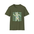 thumbnail image 1 of Funny Paint Splatter Dancing Cat Graphic Novelty Tee, 1 of 4
