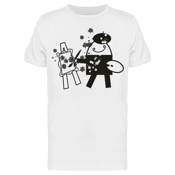 Funny Painter Tee Men's -Image by Shutterstock