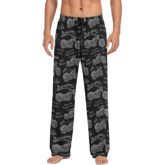 Funny Pajama Pants Mens Lounge Pants Super Soft Men Pajama Bottoms with Pockets Drawstring