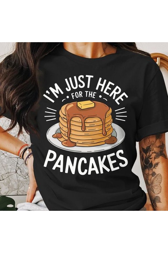 Funny PanC1Ake T-S1Hirt, Stack of PanC1Akes T1EE, Butter and Syrup S1Hirt, Foodie Graphic T-S1Hirt, Breakfast Lover Gift, Cute PanC1Ake Art