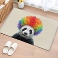 thumbnail image 1 of Funny Panda 2'x3' Washable Rug, Rainbow Abstract Animals Non-Slip Soft Doormat Area Rugs for Entrance Bathroom Bedsides, StainResistant Carpet for Kitchen Bedroom, Entryway Floor Mat, 1 of 9