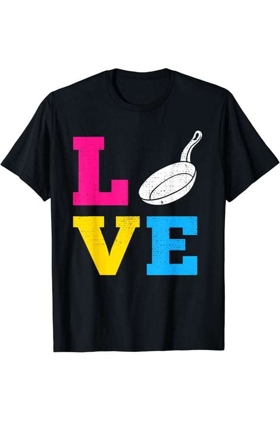 Funny Pansexual Flag LOVE Pride Month Proud Pan LGBTQ+ T-Shirt