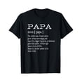 thumbnail image 1 of Funny Papa Definition T-Shirt Retro Father's Day Gift for Grandpa Men's Short Sleeve Graphic Tee Black, 1 of 6
