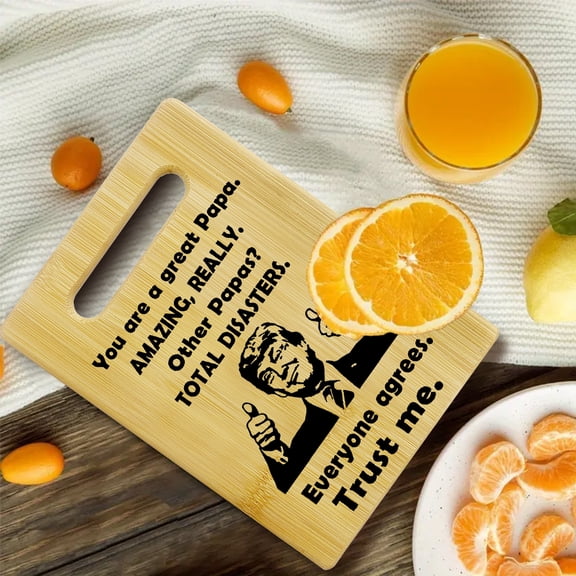 Funny Papa Gifts for Grandpa, Best Papa Gifts from Grandkids, Fathers Day Dad Gifts Ideas, Papa Birthday Gifts for Grandfather, Father, Step Dad, Christmas Gift for Papa Cutting Board
