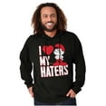 thumbnail image 1 of Funny Papa Smurf I Heart My Haters Hoodie Sweatshirt Women Men Brisco Brands S, 1 of 6