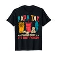 thumbnail image 1 of Funny Papa Tax Food Design T-Shirt for a Lighthearted Father's Day Gift, 1 of 5