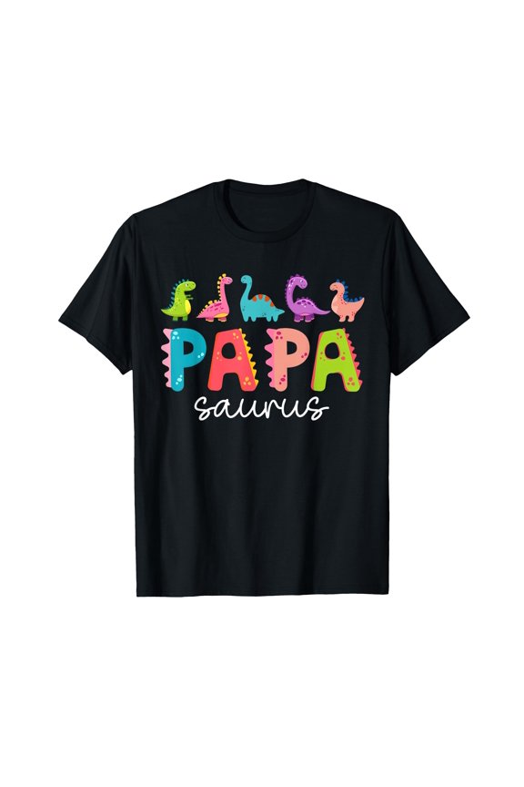 Funny Papasaurus Dinosaur Family Matching T-Shirt for Dads, Great Gift Idea