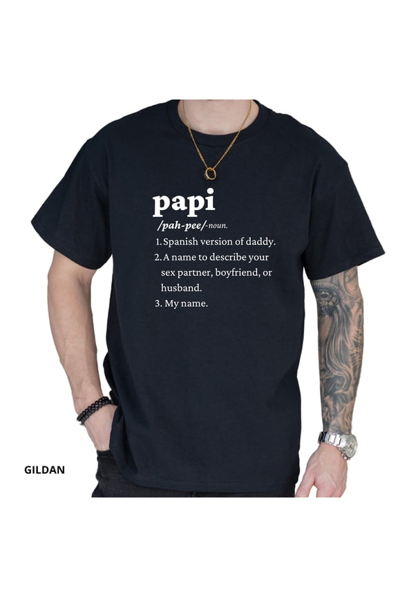 Funny Papi Definition T-Shirt - Perfect Father's Day Gift for Dads Who Love Humor