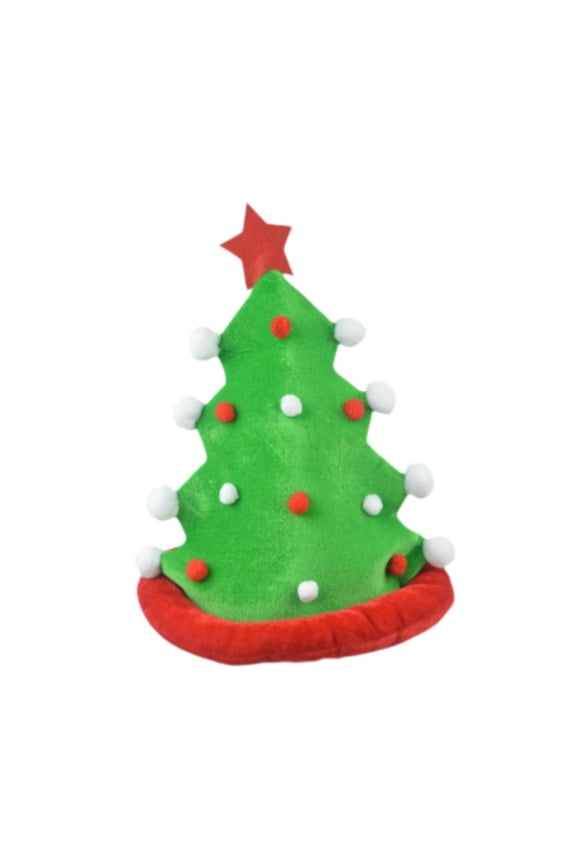 Funny Party Hat Xmas Headwear Fancy Dress Costume Eye-catching Christmas Tree Design for Men Women Festive Gatherings