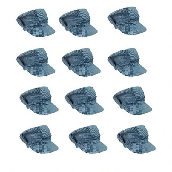 Funny Party Train Conductor Hat Engineer Hats Train Conductor Costume 12 Pack Train Party Favors Dress Up