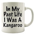 thumbnail image 1 of Funny Past Life 11 oz Coffee Mug - Kangaroo Design White Ceramic Gift, 1 of 4
