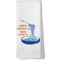 Funny Pasta Gifts Kitchen Towels - Cooking Dish Towels Gifts for Chef, Baking Kitchen Gifts, Humorous Sarcastic Decorative Absorbent Dishcloths Hand Towels for Kitchen Decor 18x26 Inches