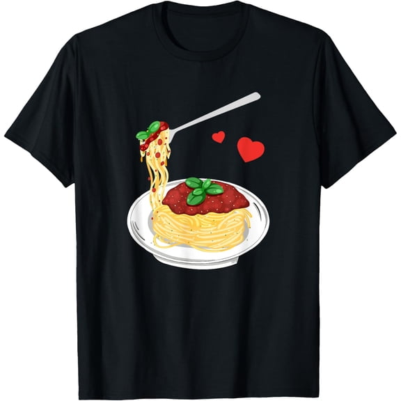 Funny Pasta Spaghetti Meatball Italian Food Italy Flag T-Shirt