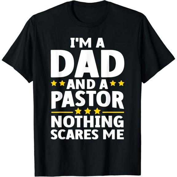 Funny Pastor Appreciation Art For Men Dad Preacher Christian Cotton T-Shirt