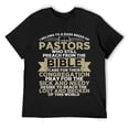 thumbnail image 1 of Funny Pastor Appreciation Gift Christian Preacher Men Women T-Shirt Black Small, 1 of 5