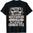 thumbnail image 1 of Funny Pastor Wife Design Women Mom Pastor Wife Appreciation T-Shirt mens t shirt，black，women，funny，misfits，men，journey, 1 of 4