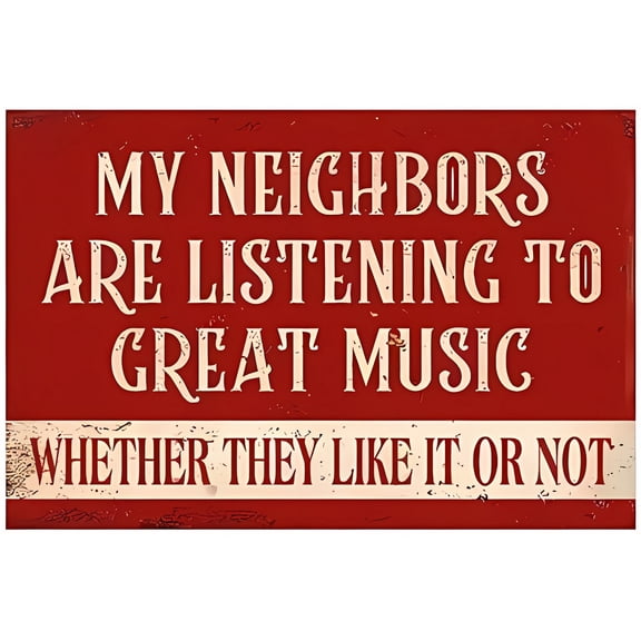 Funny Patio Welcome Sign - 12×8 Inches, Metal Tin Wall Decor, Porch Backyard Personalized Farmhouse Outdoor Gift