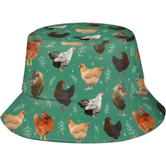 Funny Pattern Bucket Hat, Unisex Summer Sun Hat Packable Beach Travel Fisherman Cap for Women Men
