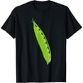 thumbnail image 1 of Funny Pea Pod Vegetable Halloween T-Shirt Costume Matching T-ShirtMen's and women's short-sleeved pure cotton shirts, 1 of 6