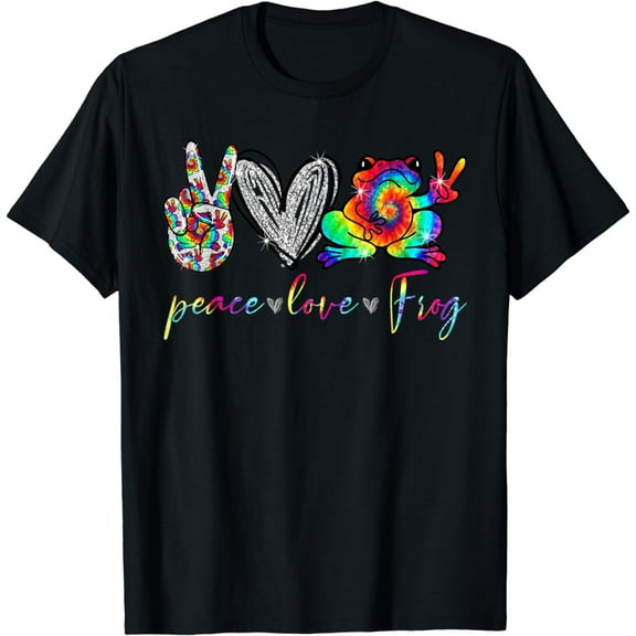 Funny Peace Love Frog, Hippie Lovers for men woman T-Shirt
