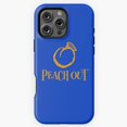 thumbnail image 1 of Funny Peach Out Fruit Pun Graphic Phone Case for iPhone 16 15 14 13 12 11 Pro Max, 1 of 2