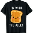 thumbnail image 1 of Funny Peanut Butter & Jelly Matching His & Hers Couples T-Shirt, 1 of 5