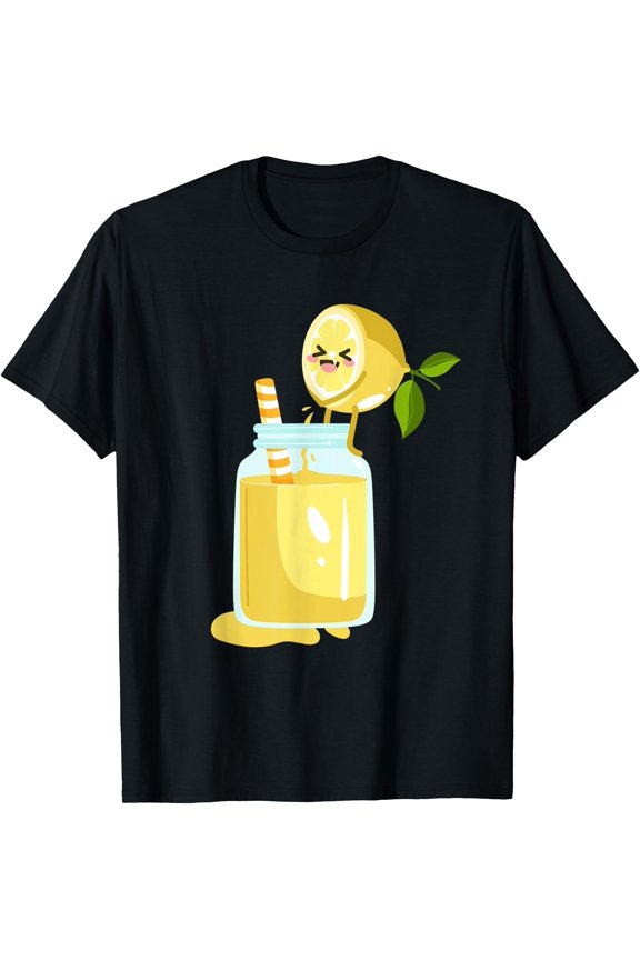 Funny Peeing Lemon Lemonade Citrus Lime Fruit Juice T-Shirt