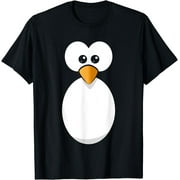 Funny Penguin Face Design or Easy Costume Black Penguin T-Shirt