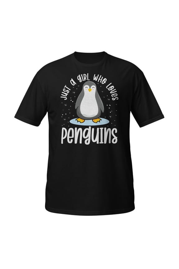 Funny Penguin Gift I Just Really Like Penguins OK T-Shirt (Black, M)