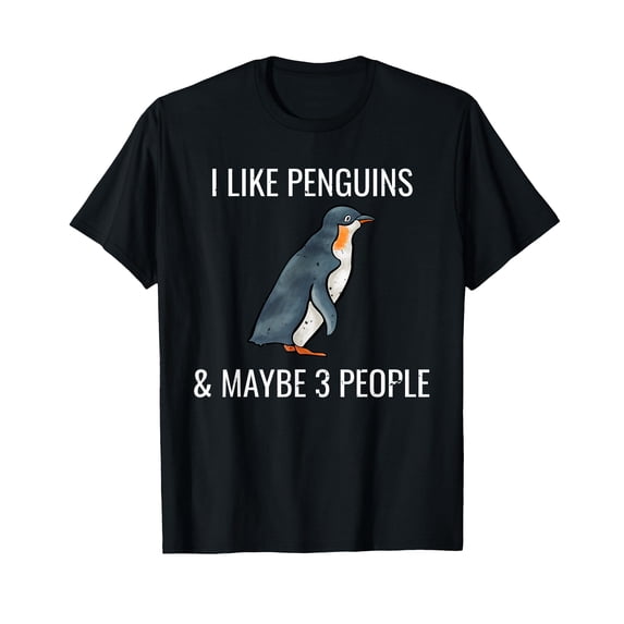 Funny Penguin Graphic T-Shirt for Animal Lovers - Perfect Gift for Friends
