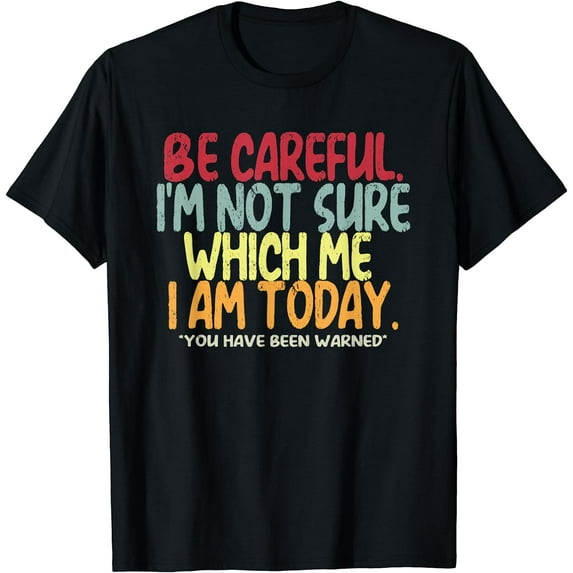 Funny Personality Sarcastic Morning Attitude T-Shirt Black X-Large