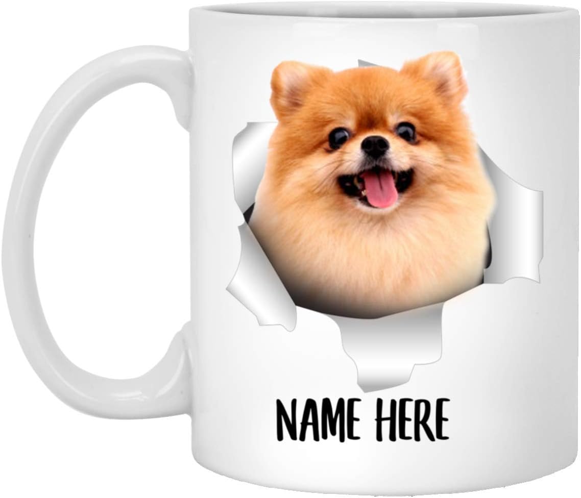 Funny Personalized Name Pomeranian Red Custom Text Christmas 2023 Gifts