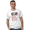 thumbnail image 1 of Funny Pessimist To Don't List Lazy Men's Graphic T Shirt Tees Brisco Brands X, 1 of 4