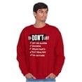 thumbnail image 1 of Funny Lazy Life To Don't List Sweatshirt for Men or Women Brisco Brands L, 1 of 6