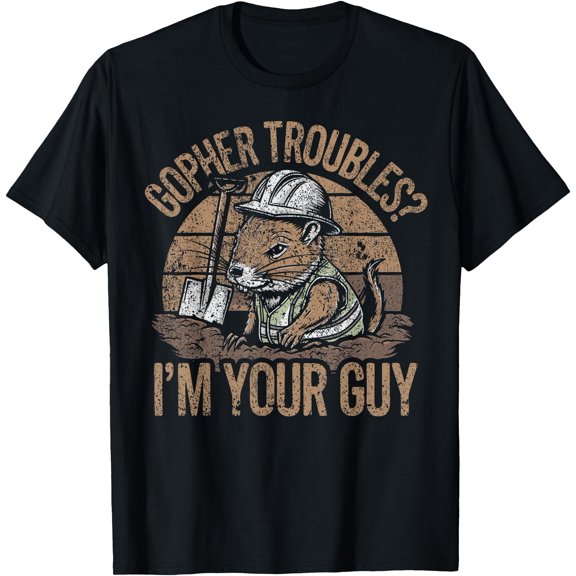 Funny Pest Control Gopher Hunting T-Shirt
