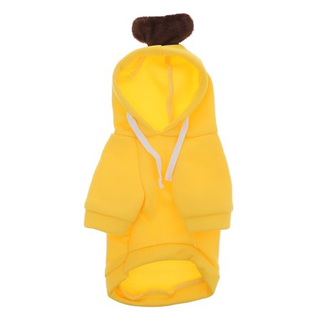 Funny Pet Costume Halloween Banana Cosplay Clothes for Puppy Dog (S)