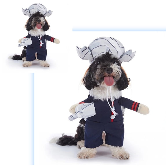 Funny Pet Halloween Costume, Standing Cosplay Dog Cat Outfit with 3D Arms, Assorted Styles for Holiday Party & Photo Shoot