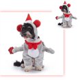 thumbnail image 1 of Funny Pet Halloween Costume, Standing Cosplay Dog Cat Outfit with 3D Arms, Assorted Styles for Holiday Party & Photo Shoot, 1 of 6