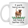 thumbnail image 1 of Funny Pet Lover Gifts Boerboel Red Can Live Better Christmas 2022 Gifts White Coffee Mug White 11oz, 1 of 5