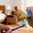 thumbnail image 1 of Funny Pet Toothpaste Dispenser – Whimsical Dog and Orange Figurine Design, Adding Joy to Daily Pet Brushing Routine, Ideal Gift for Pet Lovers and Unique Home Decor That Combines Fun and Function, 1 of 5