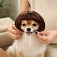 thumbnail image 1 of Funny Pet Wig Costume Hairpiece, Adjustable Short Bob Dog Wig for Small Dogs and Cats, Cosplay Dress Up Hair Accessories for Halloween Christmas Party, 1 of 4